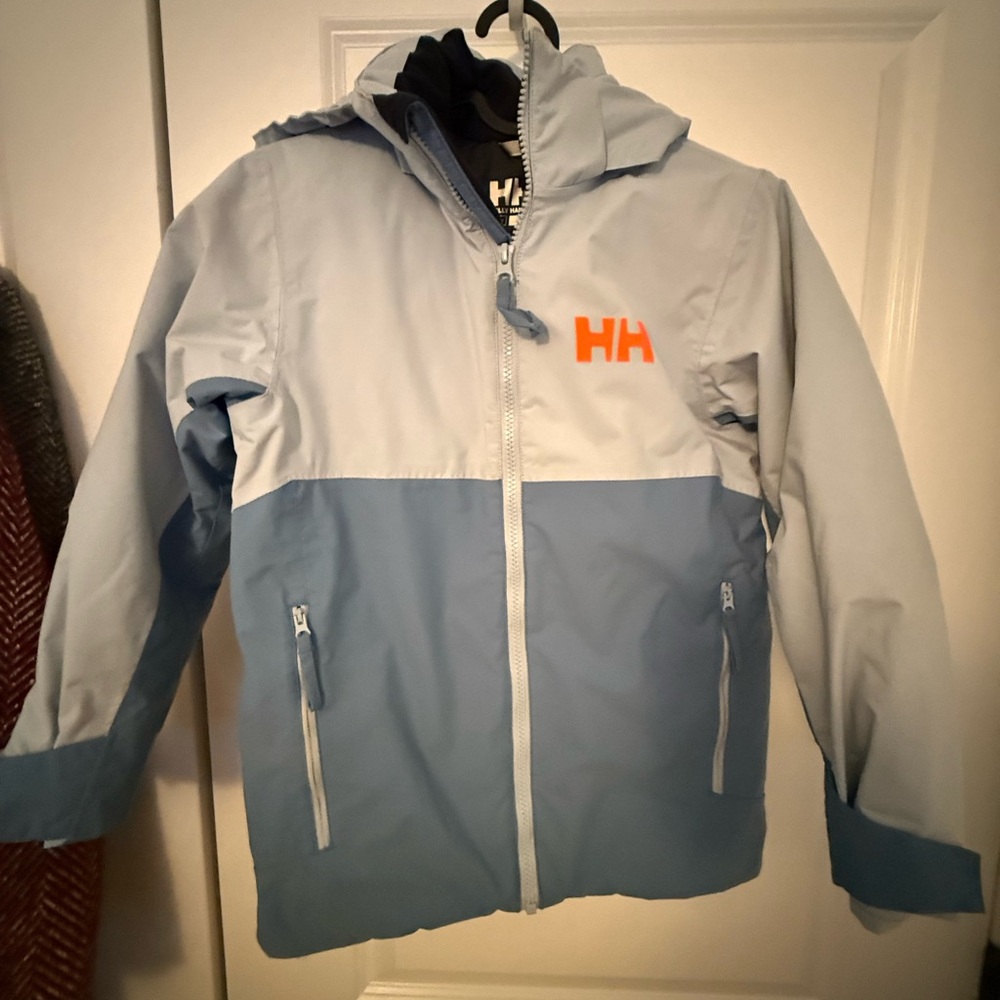 Helly Hansen Kids Light Blue Traverse Ski Parka size 140 / 10